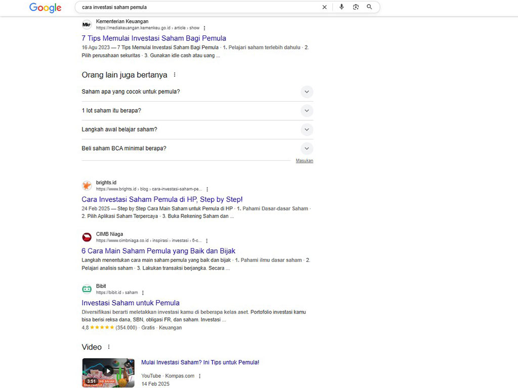 Cara Menentukan Search Intent dari Keyword SEO