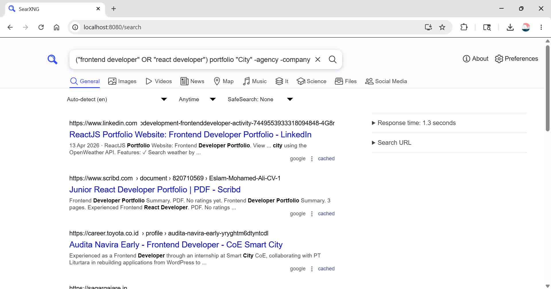 Dockerized Self Hosted Search Engine with SearXNG - Metasearching with SearXNG
